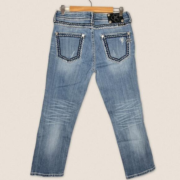 Vintage y2k low rise Miss Me jeans boyfriend Size 29 - Picture 2 of 8